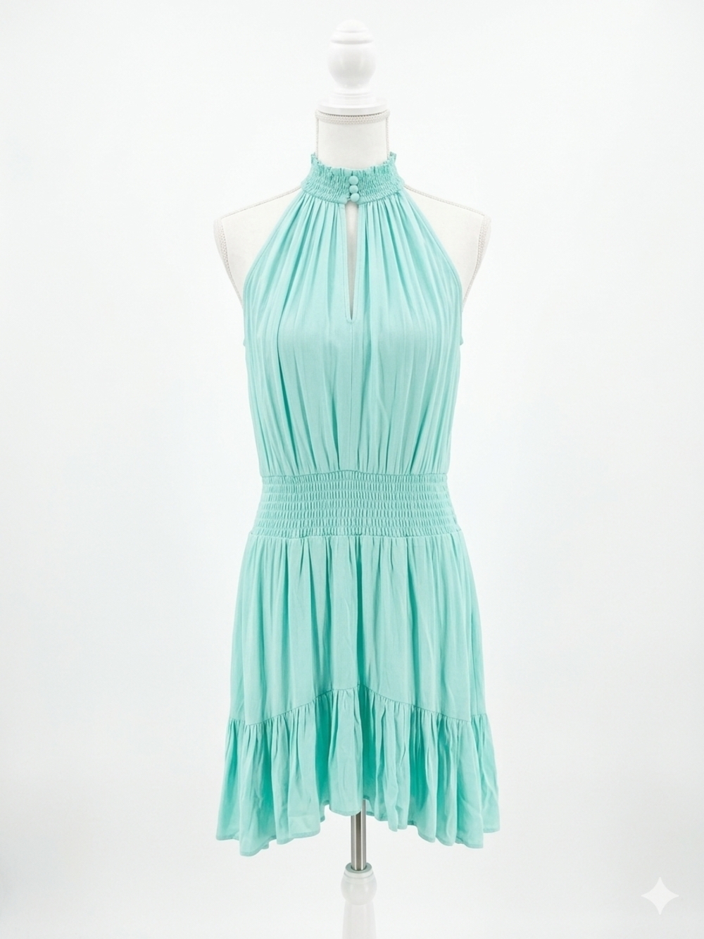 Tart Light Aqua Halter Sundress Xs Nwt